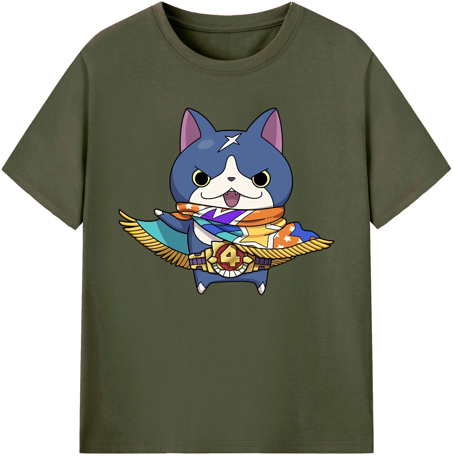 （画像用） 妖怪ウォッチ Yo-kai Watch 綿100％ メンズ半袖Tシャツ｜肌触りやわらか＆通気性